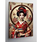 Tablomega Kanvas Tablo Geisha Sanatı Çizimi