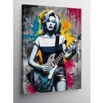 Tablomega Kanvas Tablo Gitarist Kız
