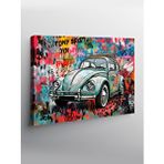 Tablomega Kanvas Tablo Grafitili Retro Vosvos Araba