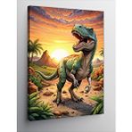 Tablomega Kanvas Tablo Gün Batımı Ve Trex