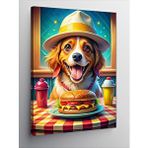 Tablomega Kanvas Tablo Hamburger Seven Köpek