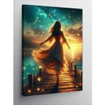 Tablomega Kanvas Tablo Işıklı Dans
