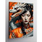Tablomega Kanvas Tablo Japon Kız Ve Ejderha