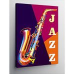 Tablomega Kanvas Tablo Jazz Temalı Saksafon