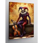 Tablomega Kanvas Tablo Joker Kostümlü Maymun
