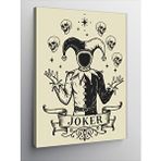 Tablomega Kanvas Tablo Joker Maskesi Ve Kafatasları