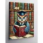 Tablomega Kanvas Tablo Kitap Seven Baykuş