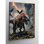 Tablomega Kanvas Tablo Kızgın Dinozor