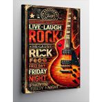Tablomega Kanvas Tablo Live Laugh Rock Afişi