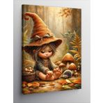 Tablomega Kanvas Tablo Mantarlı Gnome