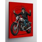 Tablomega Kanvas Tablo Motosikletli Asi Adam