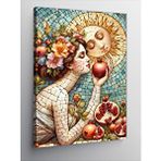 Tablomega Kanvas Tablo Mozaik Nar Güneş Ve Kadın