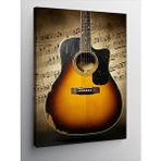 Tablomega Kanvas Tablo Müzikal Akustik Gitar