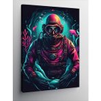 Tablomega Kanvas Tablo Neon Dalgıç