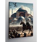Tablomega Kanvas Tablo Osmanlı Askerleri Ve Ayasofya Camii