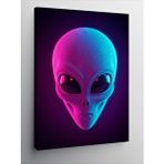 Tablomega Kanvas Tablo Pembe Uzaylı Portresi