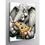 Tablomega Kanvas Tablo Pizza Fili
