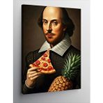 Tablomega Kanvas Tablo Pizza Tutan William Shakespeare