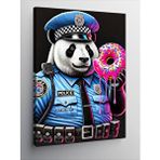 Tablomega Kanvas Tablo Polis Panda Ve Donut