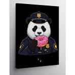Tablomega Kanvas Tablo Polis Pandası Ve Donut