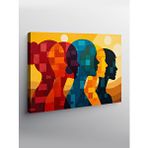 Tablomega Kanvas Tablo Renkli İnsan Figürleri