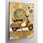 Tablomega Kanvas Tablo Renkli Motosiklet Ve Desenler