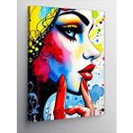 Tablomega Kanvas Tablo Renkli Pop-art Portre