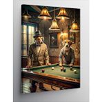 Tablomega Kanvas Tablo Retro Bilardo Oynayan Köpekler