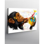 Tablomega Kanvas Tablo Rubik Küp Ve Maymun