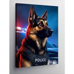 Tablomega Kanvas Tablo Sadık Polis Köpeği