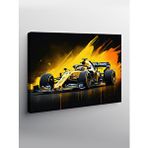 Tablomega Kanvas Tablo Sarı Formula 1 Yarış Arabası