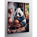 Tablomega Kanvas Tablo Seramik Yapan Panda