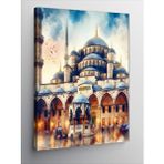 Tablomega Kanvas Tablo Sultan Ahmet Camii Avlusu Ve Şadırvan
