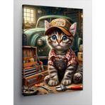 Tablomega Kanvas Tablo Tamirci Kedi