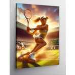 Tablomega Kanvas Tablo Tenis Oynayan Kadın