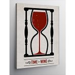 Tablomega Kanvas Tablo Time ve Wine Kum Saati