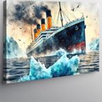 Tablomega Kanvas Tablo Titanic Gemisi