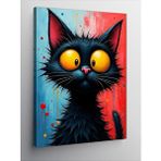 Tablomega Kanvas Tablo Turuncu Gözlü Kedi