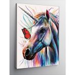 Tablomega Kanvas Tablo Unicorn Ve Kelebek