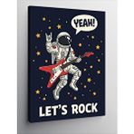 Tablomega Kanvas Tablo Uzay Rock Yıldızı