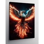 Tablomega Kanvas Tablo Yanan Kuş Anka
