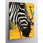 Tablomega Kanvas Tablo Zebra Ve Sarı Fon