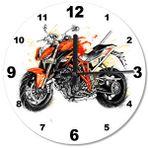 Tablomega Kavuniçi Motosiklet Desenli 50x50 cm Duvar Saati