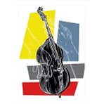 Tablomega Keman Desenli Ahşap Tablo 35cm X50cm