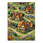 Tablomega Köy Evleri Dekoratif Ahşap Tablo 25cmx 35cm
