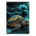 Tablomega Kumsaldaki Caretta Caretta Hediyelik Mdf Tablo 35cm X50cm