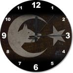 Tablomega Kurt Bayrak Analog 50x50 cm Duvar Saati