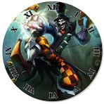 Tablomega League of Legends Shaco Tasarım 30x30 cm Duvar Saati
