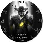 Tablomega League Of Legends Twisted Fate Şekilli 30x30 cm Duvar Saati