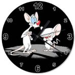 Tablomega Looney Tunes Pinky and The Brain Desenli 50x50 cm Duvar Saati